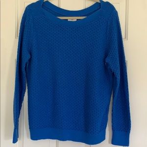 blue sweater